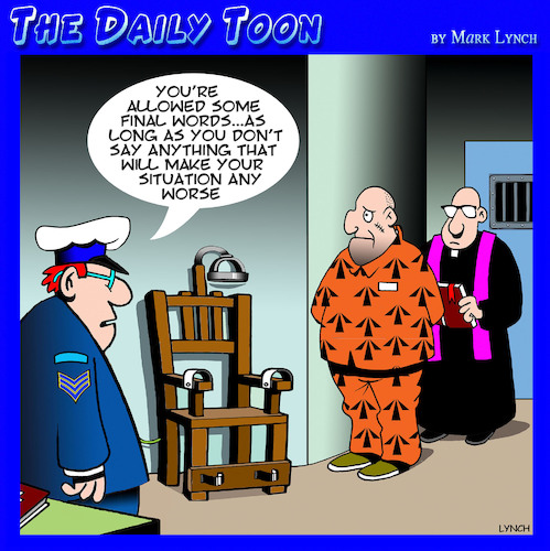 electric chair cartoon