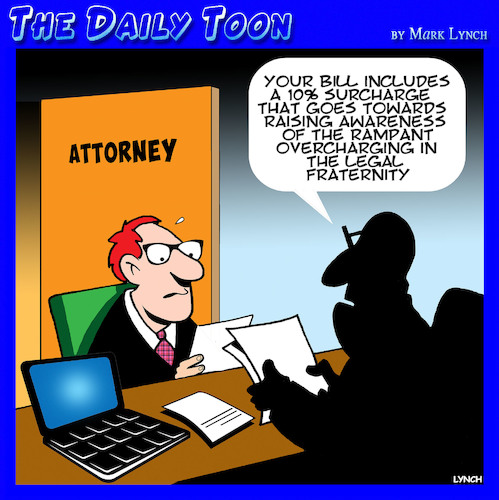 Lawyers fees By toons | Business Cartoon | TOONPOOL