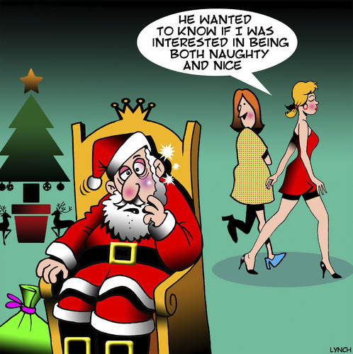 naughty santa claus cartoon