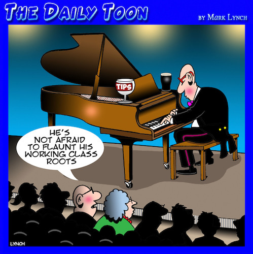 piano player cartoon