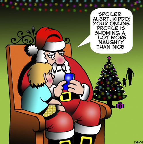 naughty santa claus cartoon