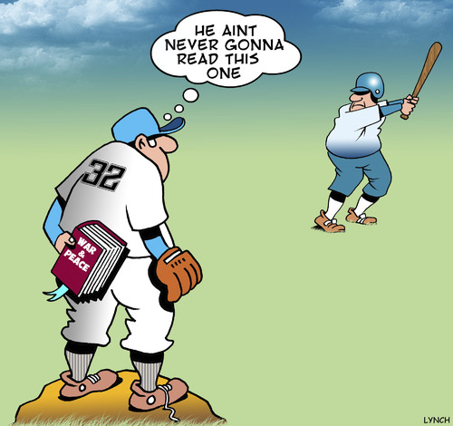 Cartoon: Secret curve ball (medium) by toons tagged baseball,war,and,peace,pitcher,curve,ball,baseball,war,and,peace,pitcher,curve,ball