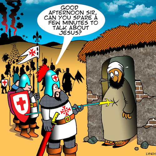 The Crusades By toons | Religion Cartoon | TOONPOOL