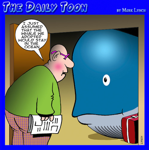 Cartoon: Whales (medium) by toons tagged adoption,orphans,whales,adoption,orphans,whales