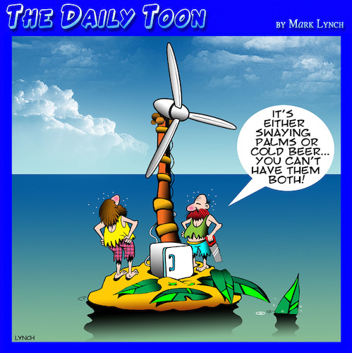 cartoon wind turbine