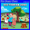 Cartoon: Eco tourism (small) by toons tagged wood chopping tourism forests climate change