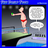 Cartoon: Olympic diver (small) by toons tagged diving,diver,tik,tok,degrees,of,difficulty