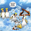 Cartoon: Sixties rock star (small) by toons tagged rock stars the sixties angels harps smashing giutars