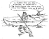 Cartoon: A KAYAKING FOOL (small) by Toonstalk tagged kayaking water sports cheating