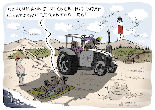 Cartoon: Lichtschutz (medium) by H Mercker tagged sonne,strand,nordsee,ostsee,urlaub,lichtschutz,sonnencreme,lichtschutztraktor,traktor,trecker,landwirtschaft,naturschutz,50,meer,küste,watt,gesundheit,haut,sonnenbrand,sonne,strand,nordsee,ostsee,urlaub,lichtschutz,sonnencreme,lichtschutztraktor,traktor,trecker,landwirtschaft,naturschutz,50,meer,küste,watt,gesundheit,haut,sonnenbrand