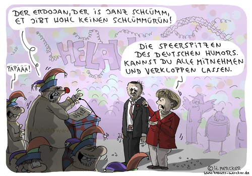 Cartoon: Schlümm (medium) by H Mercker tagged alaaf,böhmermann,cartoon,diskussion,medien,erdogan,fasching,fasnet,fastnet,gedicht,helau,humor,jan,karneval,präsident,satire,staatsaffäre,tagesaktuell,türkei,alaaf,böhmermann,cartoon,diskussion,medien,erdogan,fasching,fasnet,fastnet,gedicht,helau,humor,jan,karneval,präsident,satire,staatsaffäre,tagesaktuell,türkei