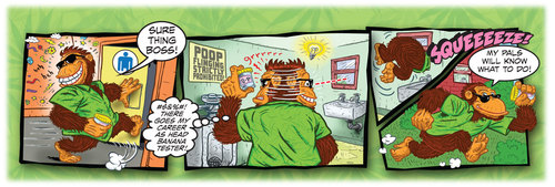 Cartoon: Get Serious! (medium) by monsterzero tagged comix,monkeys,pot