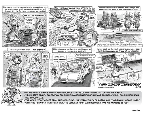 Cartoon: True Life RV Adventures! (medium) by monsterzero tagged pollution,rv,poop,camping,underground,humor