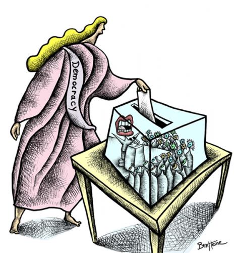 Democracy By BenHeine | Politics Cartoon | TOONPOOL