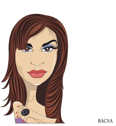 Cartoon: Woman (medium) by bacsa tagged woman