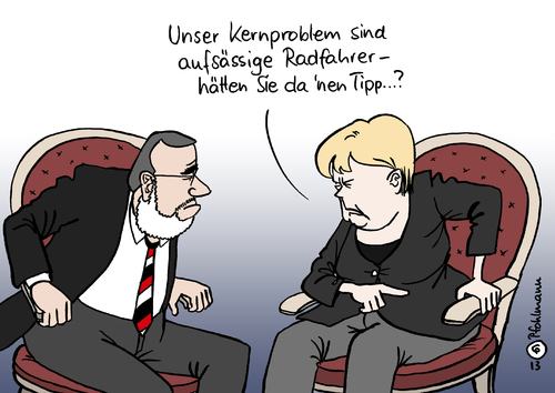 Cartoon: Aufsässige (medium) by Pfohlmann tagged karikatur,cartoon,color,farbe,2013,deutschland,ägypten,staatsbesuch,mursi,präsident,aufstand,unruhen,revolution,arabischer,frühling,opposition,aufständische,proteste,demonstrationen,merkel,bundeskanzlerin,radfahrer,fahrrad,verkehr,verkehrsregeln,verstoß,aufsässig,karikatur,cartoon,color,farbe,2013,deutschland,ägypten,staatsbesuch,mursi,präsident,aufstand,unruhen,revolution,arabischer,frühling,opposition,aufständische,proteste,demonstrationen,merkel,bundeskanzlerin,radfahrer,fahrrad,verkehr,verkehrsregeln,verstoß,aufsässig