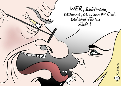 Belästigung By Pfohlmann Politics Cartoon Toonpool 0858