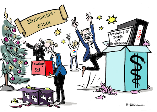 Cartoon: Bescherung 2024 (medium) by Pfohlmann tagged anschlag,magdeburg,attentag,amok,weihnachten,weihnachtsmarkt,afd,rechtsextremismus,weidel,geschenke,bescherung,lauterbach,daten,gesundheitsdaten,epa,patientenakte,google,schweigepflicht,anschlag,magdeburg,attentag,amok,weihnachten,weihnachtsmarkt,afd,rechtsextremismus,weidel,geschenke,bescherung,lauterbach,daten,gesundheitsdaten,epa,patientenakte,google,schweigepflicht