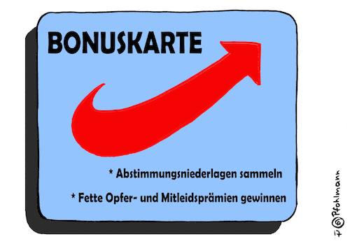 Cartoon: Bonuskarte (medium) by Pfohlmann tagged karikatur,cartoon,color,farbe,2017,deutschland,afd,bundestag,bundestagsvizepräsident,glaser,wahl,wahlen,abstimmung,niederlage,abstimmungsniederlagen,kandidat,religionsfreiheit,grundrecht,parlament,sammelkarte,bonuskarte,bonussystem,prämie,opfer,mitleid,karikatur,cartoon,color,farbe,2017,deutschland,afd,bundestag,bundestagsvizepräsident,glaser,wahl,wahlen,abstimmung,niederlage,abstimmungsniederlagen,kandidat,religionsfreiheit,grundrecht,parlament,sammelkarte,bonuskarte,bonussystem,prämie,opfer,mitleid