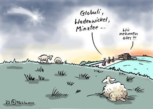 Cartoon: Drei Gaben (medium) by Pfohlmann tagged weihnachten,krippe,kinder,krankheit,infektion,infekte,krankheitswelle,jesus,heilige,könige,heiligedreikönige,geschenk,homöopathie,globuli,tee,heilmittel,arznei,medikamente,fieber,virus,weihnachten,krippe,kinder,krankheit,infektion,infekte,krankheitswelle,jesus,heilige,könige,heiligedreikönige,geschenk,homöopathie,globuli,tee,heilmittel,arznei,medikamente,fieber,virus