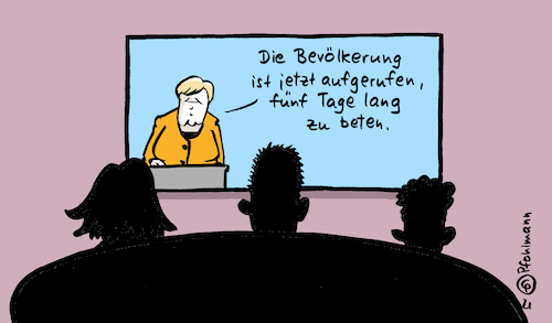 Cartoon: Durchbeten (medium) by Pfohlmann tagged corona,coronavirus,pandemie,ostern,feiertage,beten,religion,glauben,merkel,bundeskanzlerin,fernsehen,nachrichten,tv,ansprache,rede,hoffnung,inzidenz,infektion,gesundheit,krankheit,corona,coronavirus,pandemie,ostern,feiertage,beten,religion,glauben,merkel,bundeskanzlerin,fernsehen,nachrichten,tv,ansprache,rede,hoffnung,inzidenz,infektion,gesundheit,krankheit