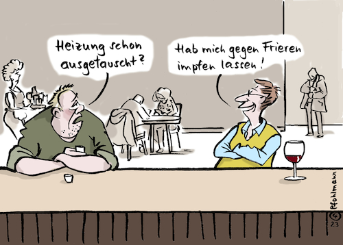 Cartoon: Frieren-Impfung (medium) by Pfohlmann tagged heizung,energie,klimaschutz,austausch,frieren,kälte,impfung,pandemie,corona,medizin,technologie,gas,öl,gasheizung,ölheizung,nachhaltigkeit,erneuerbar,kneipe,heizung,energie,klimaschutz,austausch,frieren,kälte,impfung,pandemie,corona,medizin,technologie,gas,öl,gasheizung,ölheizung,nachhaltigkeit,erneuerbar,kneipe