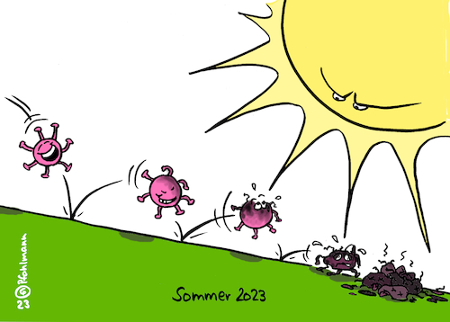 Cartoon: Hitze gegen Corona (medium) by Pfohlmann tagged sommer,hochsommer,hitze,hitzewelle,corona,pandemie,variante,coronavirus,virus,desinfektion,medien,gefahr,gefahren,krankheit,gesundheit,kreislauf,waldbrand,waldbrände,klimawandel,klimakrise,verbrennen,sommer,hochsommer,hitze,hitzewelle,corona,pandemie,variante,coronavirus,virus,desinfektion,medien,gefahr,gefahren,krankheit,gesundheit,kreislauf,waldbrand,waldbrände,klimawandel,klimakrise,verbrennen