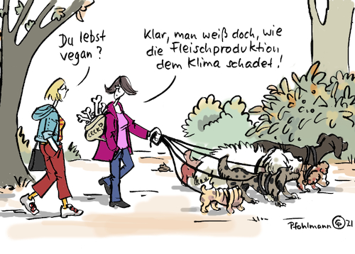 Cartoon: Hundeveganerin (medium) by Pfohlmann tagged klima,klimaschutz,fleisch,tiere,konsum,co2,klimakrise,klimawandel,emissionen,fleischproduktion,hund,hunde,corona,frauchen,ernährung,klima,klimaschutz,fleisch,tiere,konsum,co2,klimakrise,klimawandel,emissionen,fleischproduktion,hund,hunde,corona,frauchen,ernährung