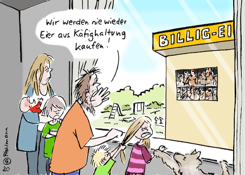 Cartoon: Käfigmenschen (medium) by Pfohlmann tagged 2020,deutschland,welt,global,corona,coronavirus,käfig,käfighaltung,epidemie,pandemie,hühner,eier,legebatterie,tierhaltung,massentierhaltung,ausgangssperre,2020,deutschland,welt,global,corona,coronavirus,käfig,käfighaltung,epidemie,pandemie,hühner,eier,legebatterie,tierhaltung,massentierhaltung,ausgangssperre