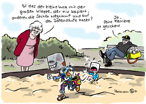 Cartoon: Luca-Napp (medium) by Pfohlmann tagged corona,coronavirus,pandemie,digitalisierung,kontaktverfolgung,infektsionsketten,luca,app,smudo,datenschutz,marketing,privatsphäre,it,sicherheit,bugs,lobby,lobbyismus,technik,technologie,urheberrecht,karriere,sandkasten,nexenio,lockdown,digital,check,in,daten,corona,coronavirus,pandemie,digitalisierung,kontaktverfolgung,infektsionsketten,luca,app,smudo,datenschutz,marketing,privatsphäre,it,sicherheit,bugs,lobby,lobbyismus,technik,technologie,urheberrecht,karriere,sandkasten,nexenio,lockdown,digital,check,in,daten