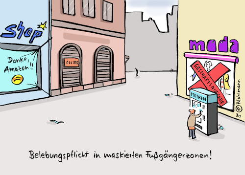 Cartoon: Maskierte City (medium) by Pfohlmann tagged 2020,coronavirus,corona,pandemie,warnwert,maske,maskenpflicht,innenstadt,city,geschäfte,läden,einzelhandel,internet,internethandel,krise,wirtschaftskrise,insolvenz,pleite,amazon,onlinehandel,mns,mundnasenschutz,ausgangsbeschränkung,gesundheit,2020,coronavirus,corona,pandemie,warnwert,maske,maskenpflicht,innenstadt,city,geschäfte,läden,einzelhandel,internet,internethandel,krise,wirtschaftskrise,insolvenz,pleite,amazon,onlinehandel,mns,mundnasenschutz,ausgangsbeschränkung,gesundheit