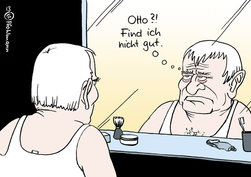 Cartoon: Otto-nicht gut. (medium) by Pfohlmann tagged karikatur,cartoon,color,farbe,2013,deutschland,schily,verantwortung,nsu,morde,rechtsextremismus,pannen,aufklärung,versagen,innenminister,untersuchungsausschuss,terror,terrorzelle,rechts,rechtsterrorismus,karikatur,cartoon,color,farbe,2013,deutschland,schily,verantwortung,nsu,morde,rechtsextremismus,pannen,aufklärung,versagen,innenminister,untersuchungsausschuss,terror,terrorzelle,rechts,rechtsterrorismus