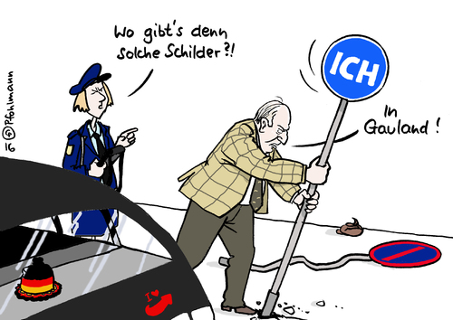 Cartoon: Parken in Gauland (medium) by Pfohlmann tagged karikatur,cartoon,2016,color,farbe,deutschland,afd,gauland,falschparker,parkplatz,parkverbot,knöllchen,strafzettel,parküberwachung,verkehrssünder,führerschein,falschparken,ich,schild,verkehrsschild,uneinsichtigkeit,karikatur,cartoon,2016,color,farbe,deutschland,afd,gauland,falschparker,parkplatz,parkverbot,knöllchen,strafzettel,parküberwachung,verkehrssünder,führerschein,falschparken,ich,schild,verkehrsschild,uneinsichtigkeit