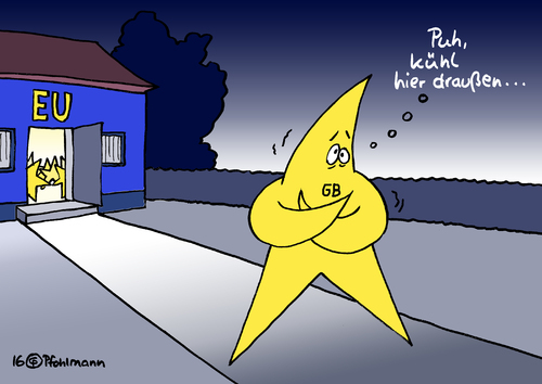 Cartoon: Puh - kühl! (medium) by Pfohlmann tagged karikatur,cartoon,2016,color,farbe,euro,eu,em,draußen,kalt,sterne,logo,brexit,referendum,ergebnis,großbritannien,wirtschaft,abstimmung,volksabstimmung,entscheidung,kurssturz,pfund,dax,kühl,karikatur,cartoon,2016,color,farbe,euro,eu,em,draußen,kalt,sterne,logo,brexit,referendum,ergebnis,großbritannien,wirtschaft,abstimmung,volksabstimmung,entscheidung,kurssturz,pfund,dax,kühl