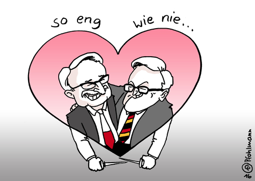 Cartoon: so eng wie nie (medium) by Pfohlmann tagged eng,liebe,beziehung,außenminister,waszczykowski,steinmeier,polen,deutschland,farbe,color,2016,cartoon,karikatur,verhältnis,kritik,demokratie,verfassung,medien,gesetze,eu,pressefreiheit,einschränkung,karikatur,cartoon,2016,color,farbe,deutschland,polen,steinmeier,waszczykowski,außenminister,beziehung,liebe,eng,verhältnis,kritik,demokratie,verfassung,medien,gesetze,eu,pressefreiheit,einschränkung