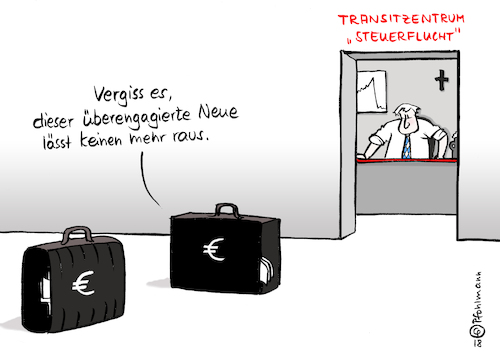 Cartoon: Steuer-Transit (medium) by Pfohlmann tagged karikatur,cartoon,color,farbe,2018,deutschland,csu,seehofer,flüchtlingspolitik,transitzentren,lager,ausreise,abschiebung,steuer,steurflucht,steuerflüchtlinge,innenminister,koffer,schwarze,geldkoffer,steuerhinterziehung,karikatur,cartoon,color,farbe,2018,deutschland,csu,seehofer,flüchtlingspolitik,transitzentren,lager,ausreise,abschiebung,steuer,steurflucht,steuerflüchtlinge,innenminister,koffer,schwarze,geldkoffer,steuerhinterziehung