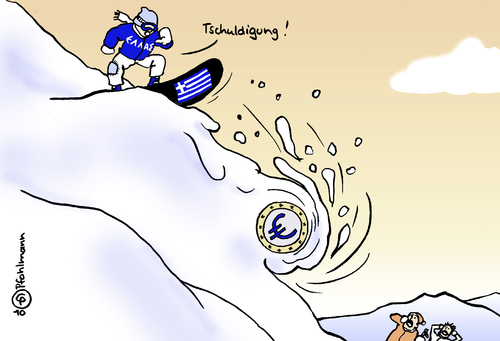 Cartoon: Talfahrt (medium) by Pfohlmann tagged europa,eu,euro,talfahrt,währung,kurs,griechenland,pleite,lawine,ski,wintersport,snowboard,berge,schnee,europa,eu,euro,talfahrt,währung,kurs,griechenland,pleite,lawine,ski,wintersport,berge,snowboard,schnee