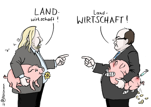 Thema Landwirtschaft By Pfohlmann | Politics Cartoon | TOONPOOL