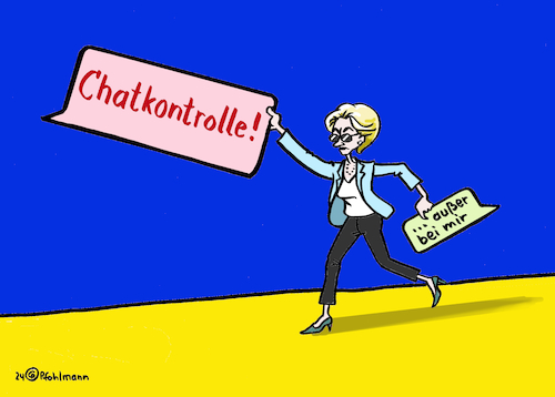 Cartoon: Uschis Geheimnisse (medium) by Pfohlmann tagged vonderleyen,leyen,eu,kommission,europa,gericht,urteil,impfstoff,biontech,pandemie,corona,verträge,geheim,privatsphäre,datenschutz,chatkontrolle,überwachung,transparenz,kommissionspräsidentin,sms,demokratie,pharmaindustrie,vonderleyen,leyen,eu,kommission,europa,gericht,urteil,impfstoff,biontech,pandemie,corona,verträge,geheim,privatsphäre,datenschutz,chatkontrolle,überwachung,transparenz,kommissionspräsidentin,sms,demokratie,pharmaindustrie