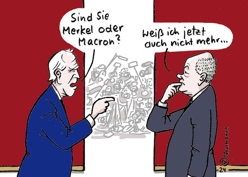 Cartoon: vergesslich (medium) by Pfohlmann tagged biden,usa,scholz,vergesslich,erinnerung,gedächtnis,merkel,macron,verwechslung,verwechseln,präsident,bundeskanzler,cumex,warburg,bank,biden,usa,scholz,vergesslich,erinnerung,gedächtnis,merkel,macron,verwechslung,verwechseln,präsident,bundeskanzler,cumex,warburg,bank