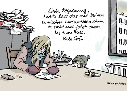 Cartoon: Wasserideen (medium) by Pfohlmann tagged ampel,bundesregierung,regierung,wasserstrategie,wasser,wassermangel,dürre,klima,klimakrise,klimawandel,hitze,vorbeugung,trinkwasser,vorsorge,armut,inflation,preise,verbraucher,energie,heizung,heizkosten,geld,finanzen,kinderarmut,alleinerziehend,krise,ampel,bundesregierung,regierung,wasserstrategie,wasser,wassermangel,dürre,klima,klimakrise,klimawandel,hitze,vorbeugung,trinkwasser,vorsorge,armut,inflation,preise,verbraucher,energie,heizung,heizkosten,geld,finanzen,kinderarmut,alleinerziehend,krise