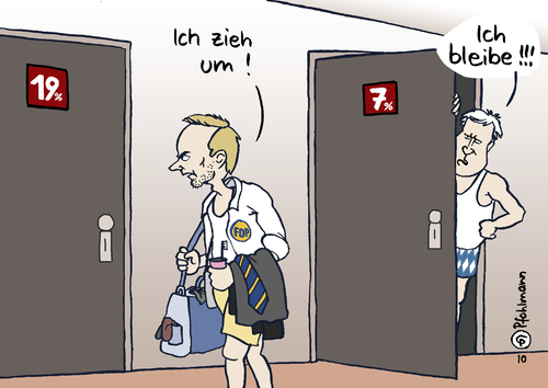 Cartoon: Zimmerwechsel (medium) by Pfohlmann tagged hotel,mehrwertsteuer,fdp,csu,lindner,seehofer,zimmer,hotelzimmer,mehrwertsteuersatz,steuern,steuerpolitik,steuerreform,deutschland,hotel,mehrwertsteuer,mwst,csu,lindner,seehofer,zimmer,hotelzimmer,mehrwertsteuersatz,steuerpolitik,steuerreform