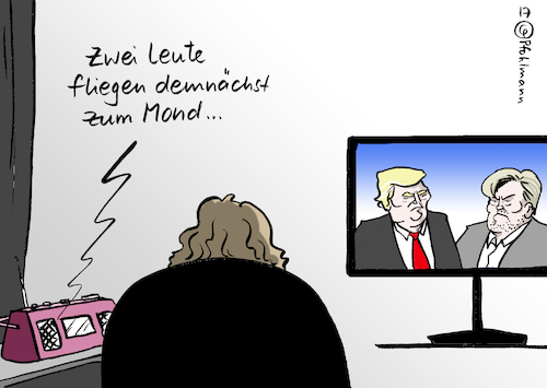 Zwei auf den Mond