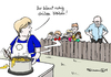 Cartoon: Mutti lockt (small) by Pfohlmann tagged karikatur,cartoon,2015,color,farbe,deutschland,riga,gipfel,ostpartnerschaft,merkel,östliche,partnerschaft,putin,eu,osterweiterung,kandidatur,mitgliedschaft,mutti,kocht,russland,einfluss,sowjetrepubliken,weißrussland,moldau,armenien,aserbeidschan,georgien,