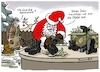 Cartoon: Nikolaus nur Stiefel (small) by Pfohlmann tagged nikolaus,geschenk,stiefel,krieg,russland,ukraine,gaza,israel,nahost,knecht,ruprecht,knechtruprecht,krampus,weihnachtsmann,nahostkonflikt,gewalt,militär,militarismus,zeitenwende,kampfstiefel,uniform,kriegstüchtig