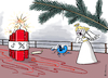 Cartoon: Schreinachten 2 (small) by Pfohlmann tagged magdeburg,weihnachtsmarkt,attentat,anschlag,schrei,munch,rechtsextremismus,plattformen,socialmedia,twitter,tiktok,facebook,hetze,dynamit,algorithmen,radikalisierung,internet,desinformation,sprengstoff,engel,weihnachten