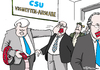 Cartoon: Seehofers Vignette (small) by Pfohlmann tagged karikatur,cartoon,color,farbe,2014,deutschland,csu,seehofer,maut,autobahnmaut,mautkonzept,widerspruch,vignette,pickerl,maul,maulkorb,diskussion,dobrindt,verkehrsminister,verkehrspolitik,straßengebühr,ausländer