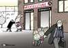 Cartoon: Wechselstube (small) by Pfohlmann tagged arbeitsagentur,jobcenter,ein,euro,job,jobber,langzeitarbeitsloser,langzeitarbeitslosigkeit,arbeitslosigkeit,hartz,iv,wechselstube,kleingeld,arbeitgeber,arbeitnehmer,ausbeutung