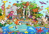 Cartoon: Wimmelbild Biodiversität (small) by sabine voigt tagged biodiversität,artenvielfalt,artensterben,ökologie,umwelt,wald,umweltverschmutzung,nahrungskette,biologie,arten,tiere,umweltzerstörung,windkraft,biodiesel,strom,umweltschutz