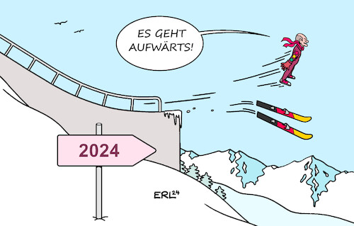 Cartoon: Abgehoben (medium) by Erl tagged politik,bundesregierung,ampel,spd,grüne,fdp,umfragetief,neujahr,2024,bundeskanzler,olaf,scholz,zuversicht,optimismus,realitätsferne,skispringen,ski,abgehoben,karikatur,erl,politik,bundesregierung,ampel,spd,grüne,fdp,umfragetief,neujahr,2024,bundeskanzler,olaf,scholz,zuversicht,optimismus,realitätsferne,skispringen,ski,abgehoben,karikatur,erl